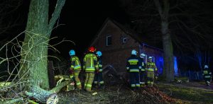 Zdjęcie archiwalne. Akcja straży pożarnej (fot. Radio Gdańsk/Grzegorz Armatowski)