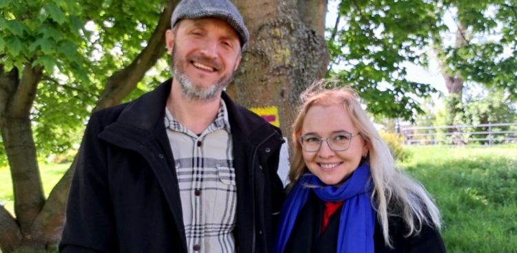 Dr Anna Białk-Wolf i Mariusz Arent z Fundacji Proturmed (fot. Radio Gdańsk/Włodzimierz Raszkiewicz)