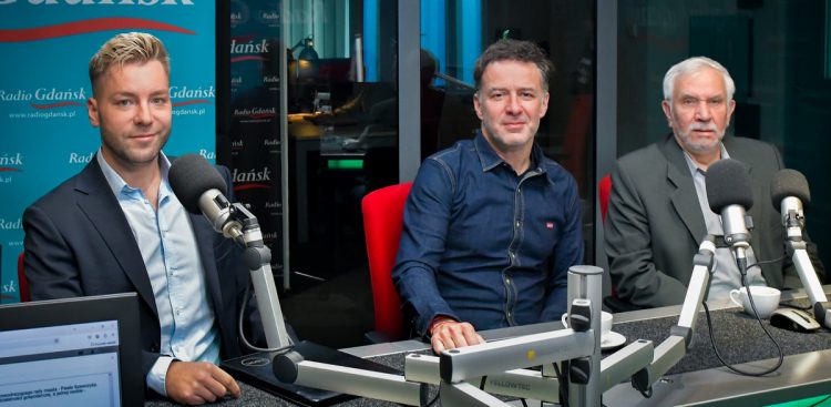 Lukas Liedtke, Krzysztof Król, Michał Górski (fot. Radio Gdańsk/Pola Malańska)