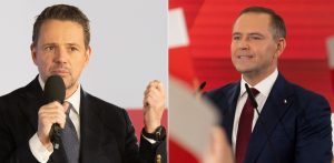 Rafał Trzaskowski i Karol Nawrocki (fot. KFP/Anna Rezulak/Paweł Marcinko)