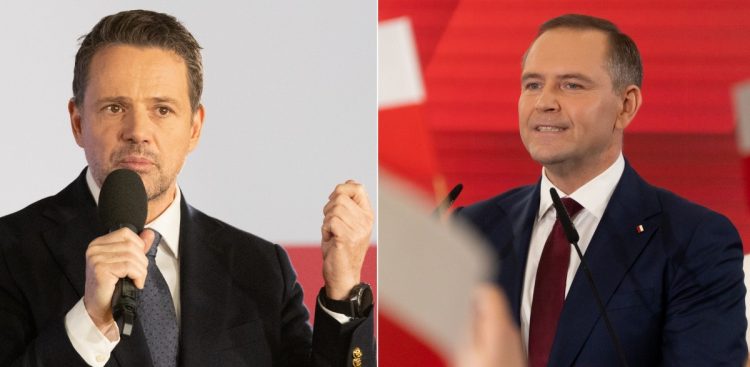 Rafał Trzaskowski i Karol Nawrocki (fot. KFP/Anna Rezulak/Paweł Marcinko)