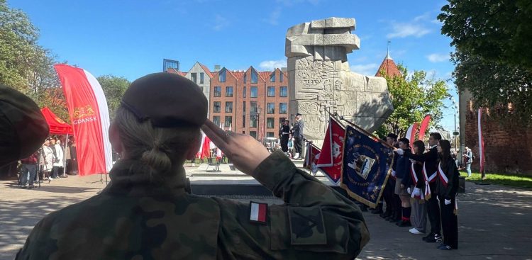 80 lat od zakończenia II wojny światowej. Uroczystości w Gdańsku - 08.05.2025 r. (fot. Radio Gdańsk/Oskar Bąk)