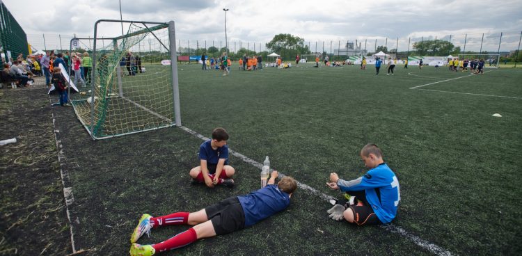 Zdjęcie archiwalne, otwarcie jednego z oddziałów Akademii Piłkarskiej Lechia Gdańsk, 2014 rok
(fot. KFP/Mateusz Ochocki)