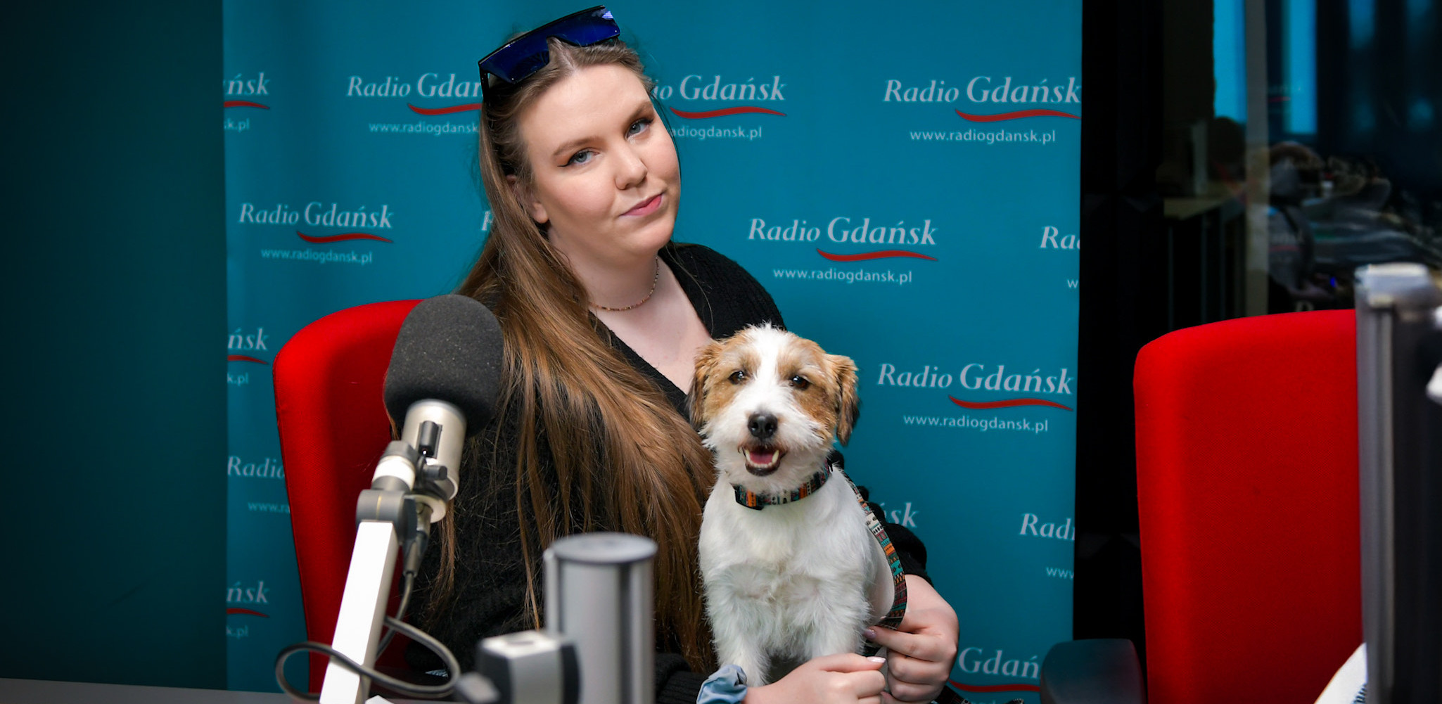 Aleksandra Gagaryn i Molly (fot. Radio Gdańsk/Pola Malańska)