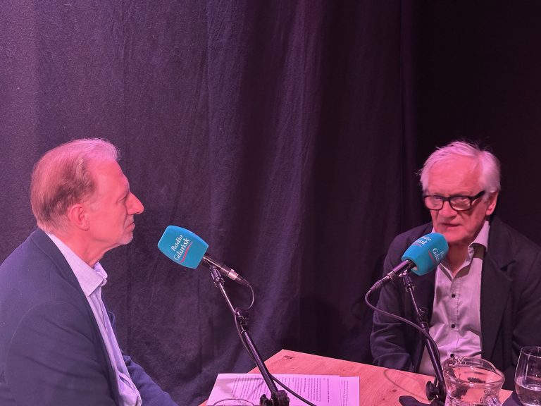 Tomasz Żółtowski i Andrzej Seweryn (Fot. Radio Gdańsk/Andrzej Dubas)