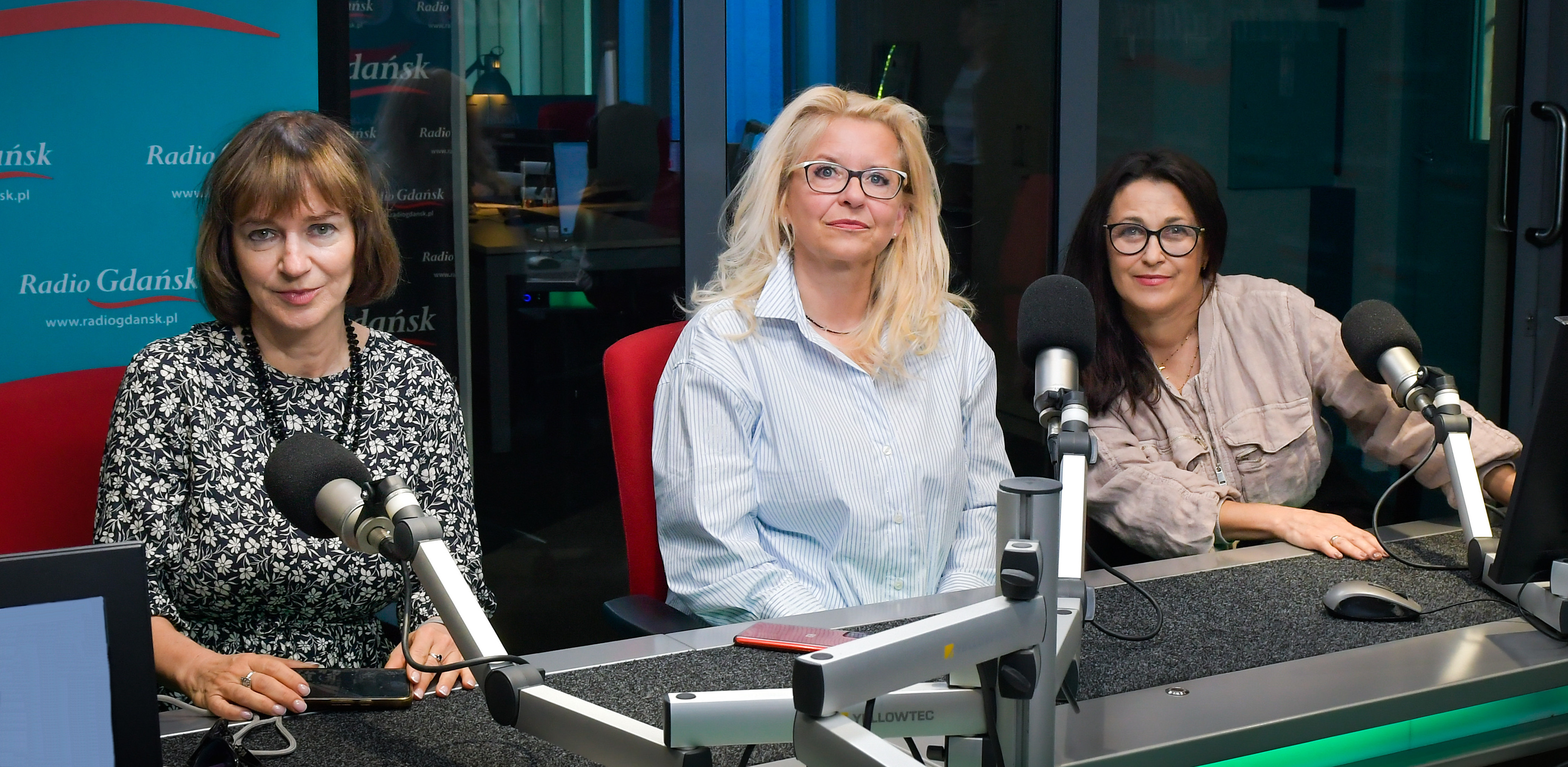 Barbara Rusowicz, Małgorzata Tobiszewska i Izabela Grajek-Czabajska (fot. Radio Gdańsk/Pola Malańska)