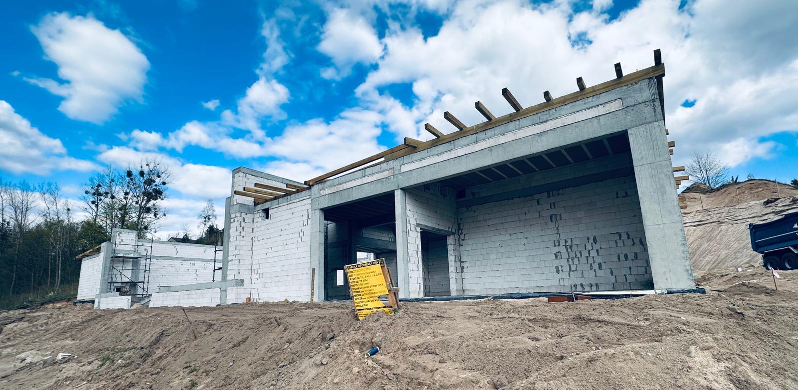 Budowa Domu Kultury w Lipnicy (fot. Radio Gdańsk/Marcin Pacyno)