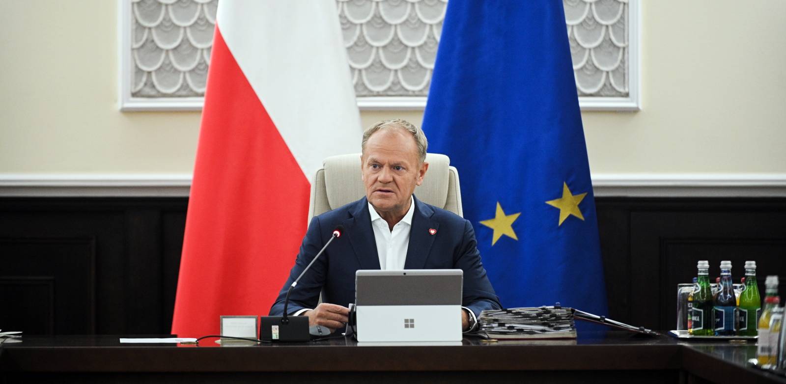 Premier Donald Tusk przewodniczy posiedzeniu rządu w siedzibie KPRM w Warszawie - 27.05.2025 r. (PAP/Marcin Obara)
