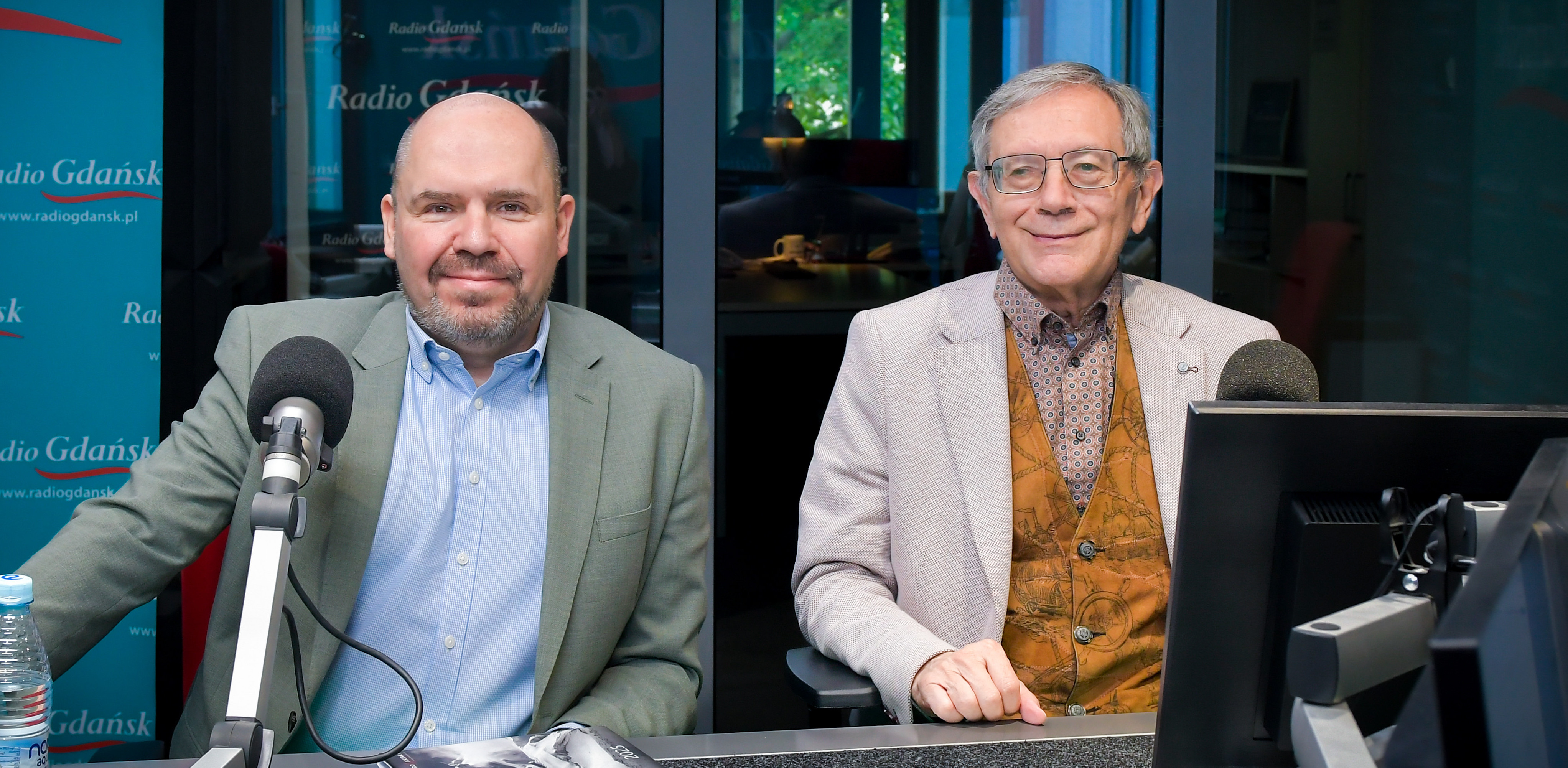 Dr Maciej Goniszewski i prof. Marek Grzybowski (fot. Radio Gdańsk/Pola Malańska)