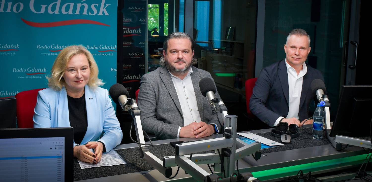 Marta Chełkowska, Paweł Orłowski, Radosław Stojek (fot. Radio Gdańsk/Pola Malańska)