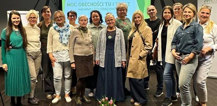 Ostatnie warsztaty zorganizowane przez Fundację MetaPomoc - "Moc obecności tu i teraz - Zen Coaching" (fot. MetaPomoc)