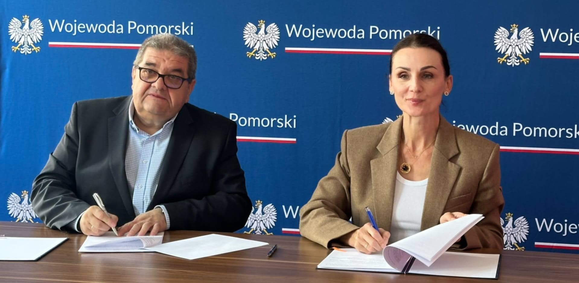 Piotr Szwedowski i Beata Rutkiewicz (fot. Radio Gdańsk/Oskar Bąk)