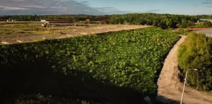 Podlegająca rekultywacji kwatera składowania odpadów (fot. Zakład Utylizacyjny w Gdańsku)