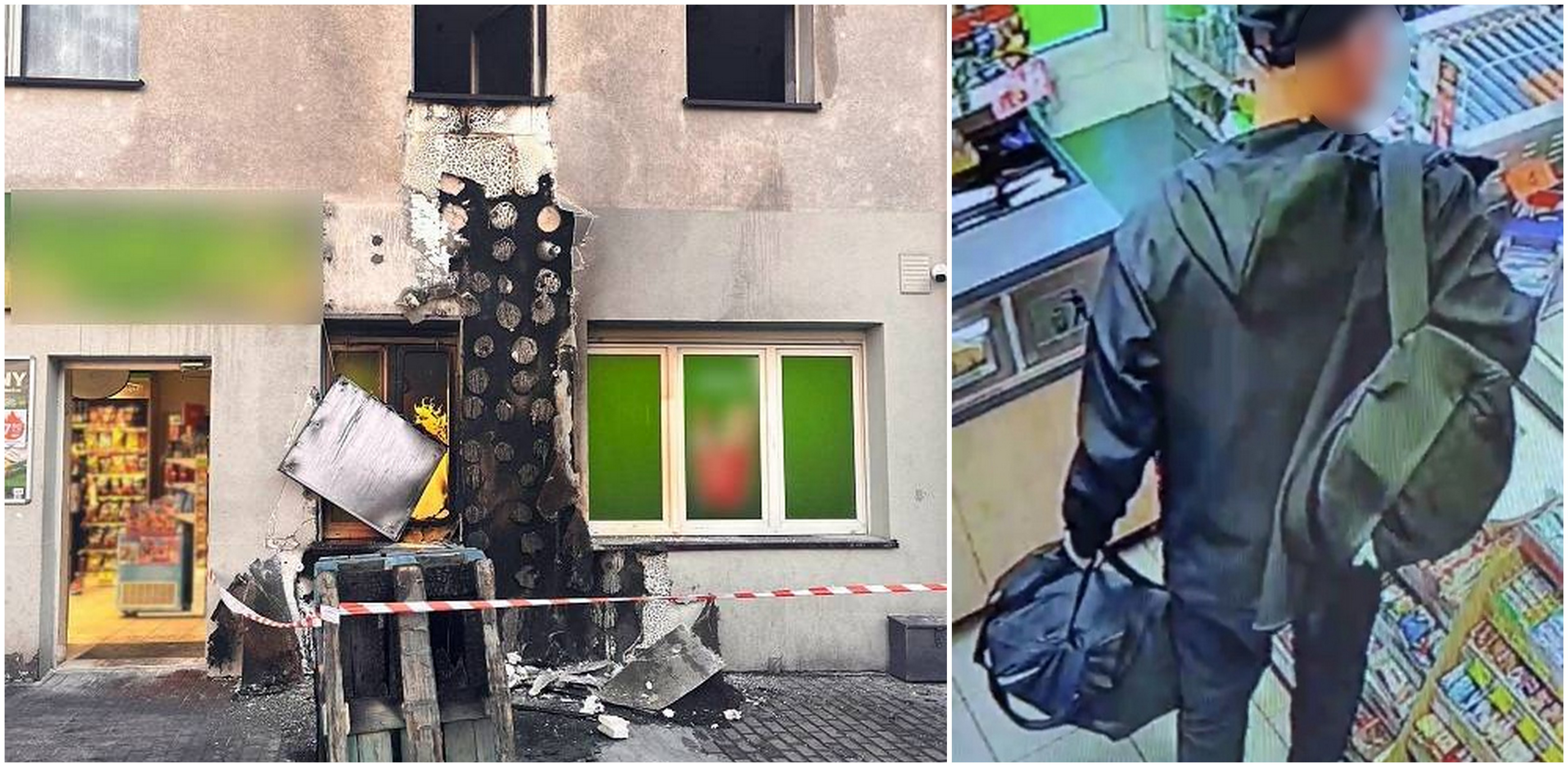 Podpalił sklep w Lęborku, bo ekspedientka nie chciała mu przechować bagażu (fot. KPP w Lęborku)