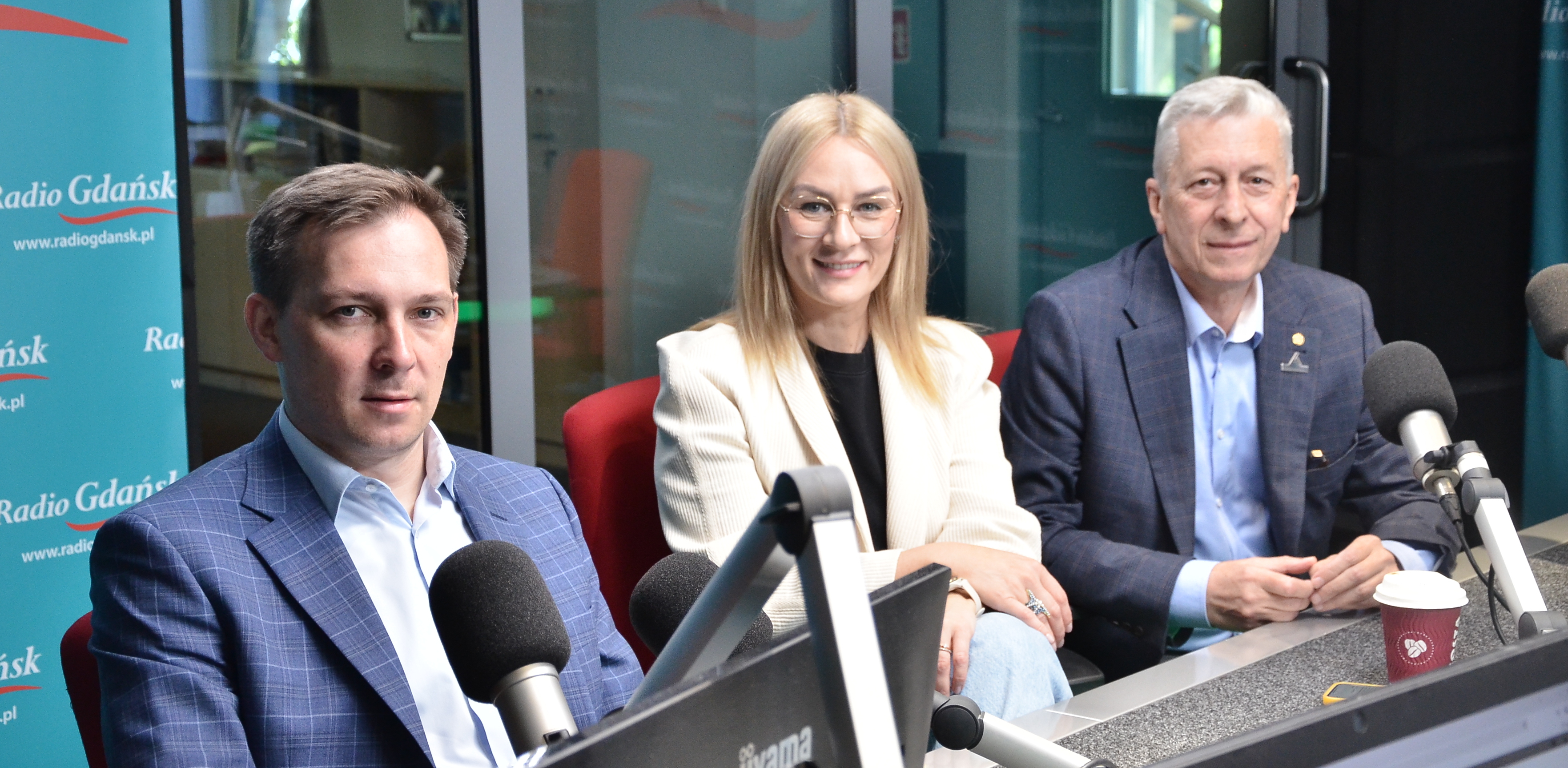 Radosław Wika, Ewa Navarro-Mora i Marek Krzykowski (fot. Radio Gdańsk/Adrian Kasprzycki)