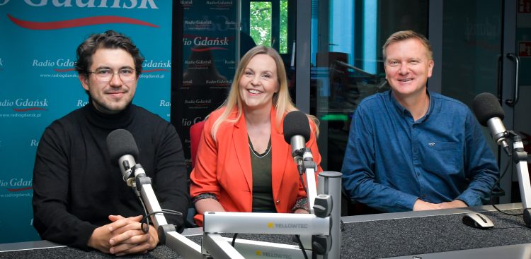 Rafał Mrowicki, Katarzyna Michałowska i Bartosz Tobieński (fot. Radio Gdańsk/Pola Malańska)