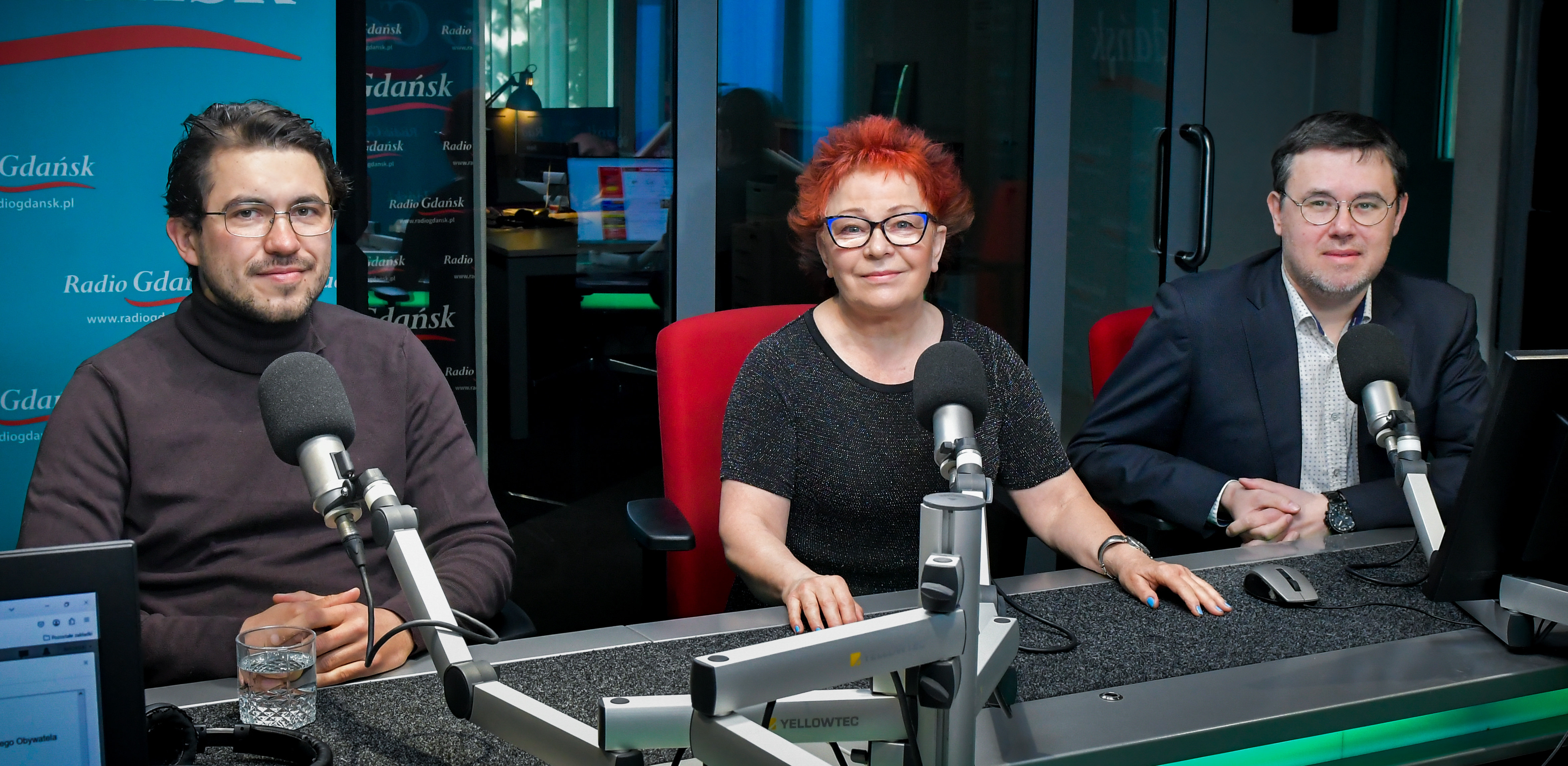 Rafał Mrowicki, Ryszarda Wojciechowska i Piotr Beniuszys (fot. Radio Gdańsk/Pola Malańska)