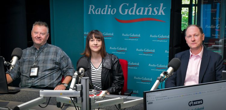 Robert Kwiatek, Anna Dobiegała i Piotr Leszczyński (fot. Radio Gdańsk/Pola Malańska)