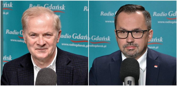 Od lewej: Sławomir Rybicki, Marcin Horała (fot. Radio Gdańsk)