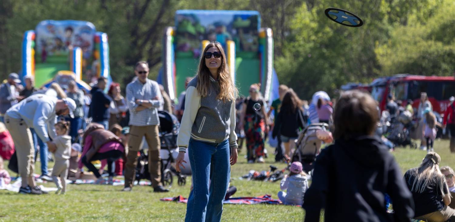 Sopocka Majówka - piknik rodzinny na błoniach w Sopocie, 01.05.2025 r. (fot. Anna Rezulak/KFP)