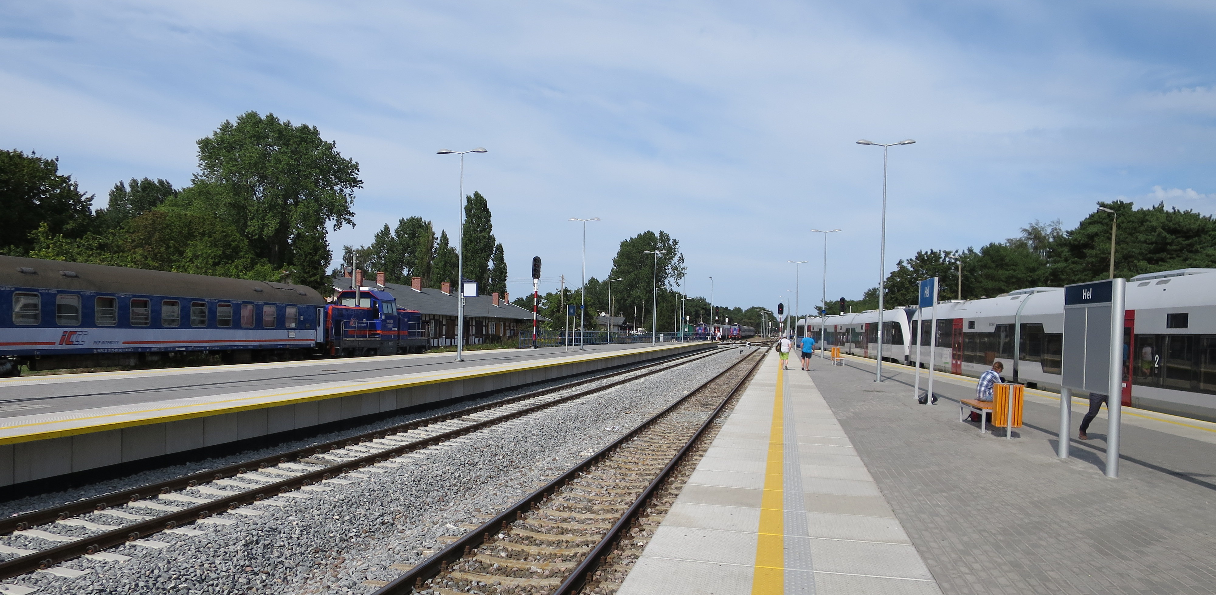 Stacja kolejowa w Helu (fot. Wikimedia Commons)