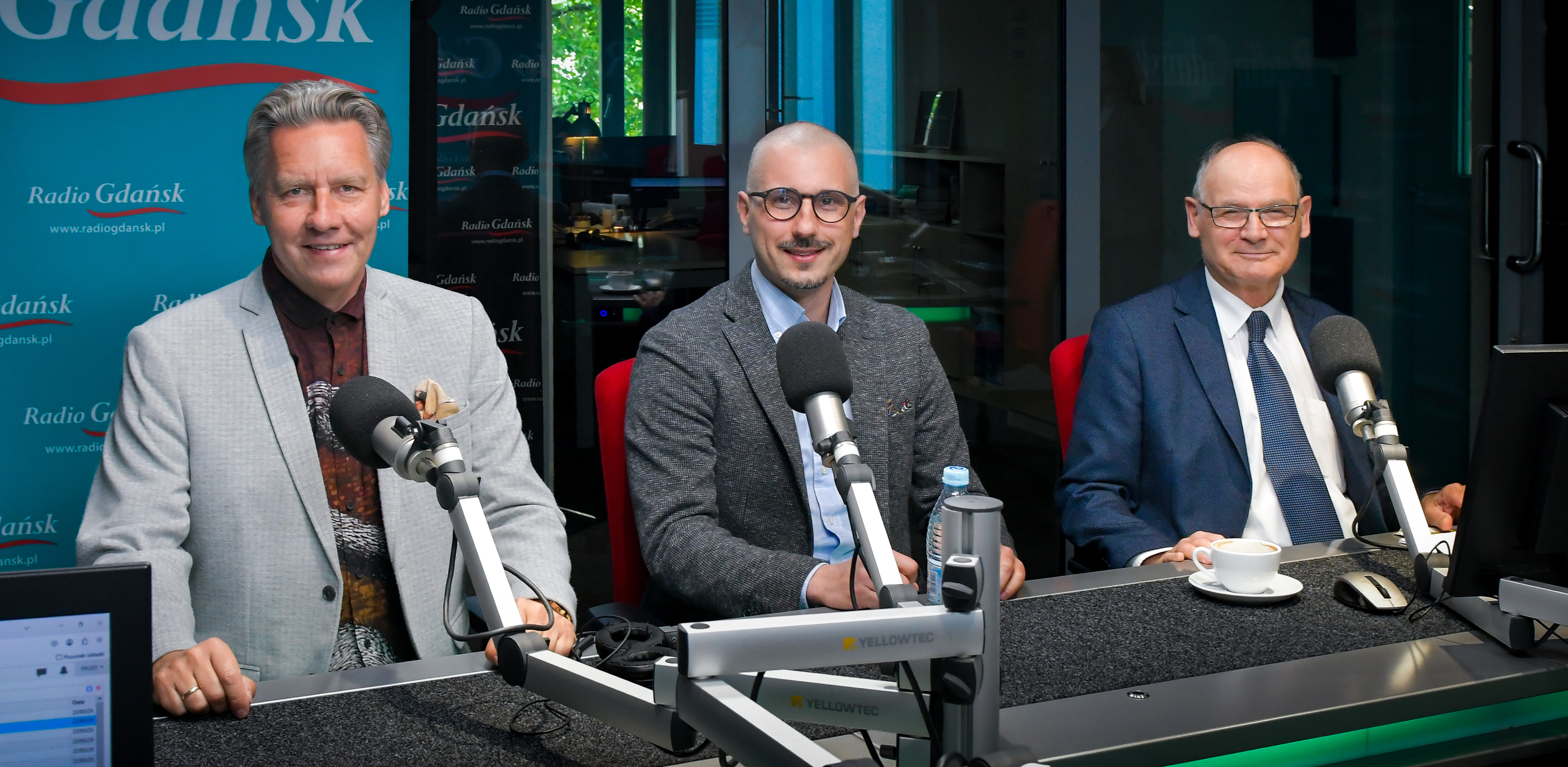 Tomasz Kloskowski,Tomasz Smorgowiczi i Zbigniew Jarecki (fot. Radio Gdańsk/Pola Malańska)