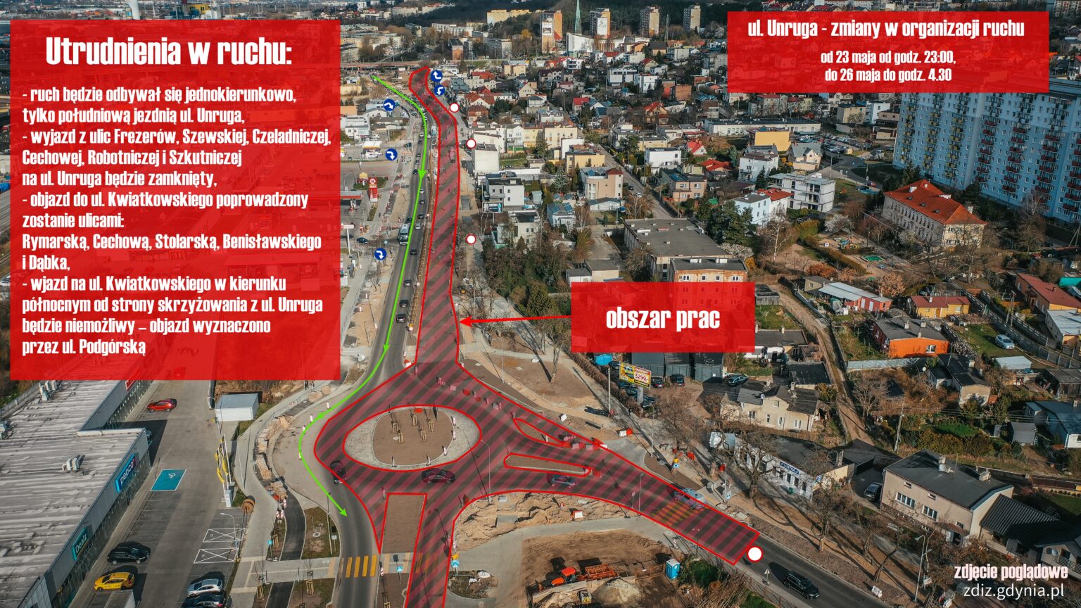 Ruch będzie możliwy tylko w stronę Oksywia