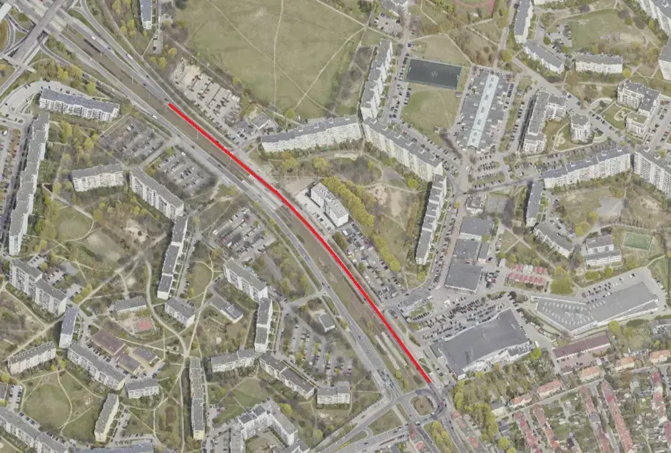 Przez cały czas trwania prac ponad półkilometrowy odcinek al. Rzeczypospolitej pozostanie przejezdny