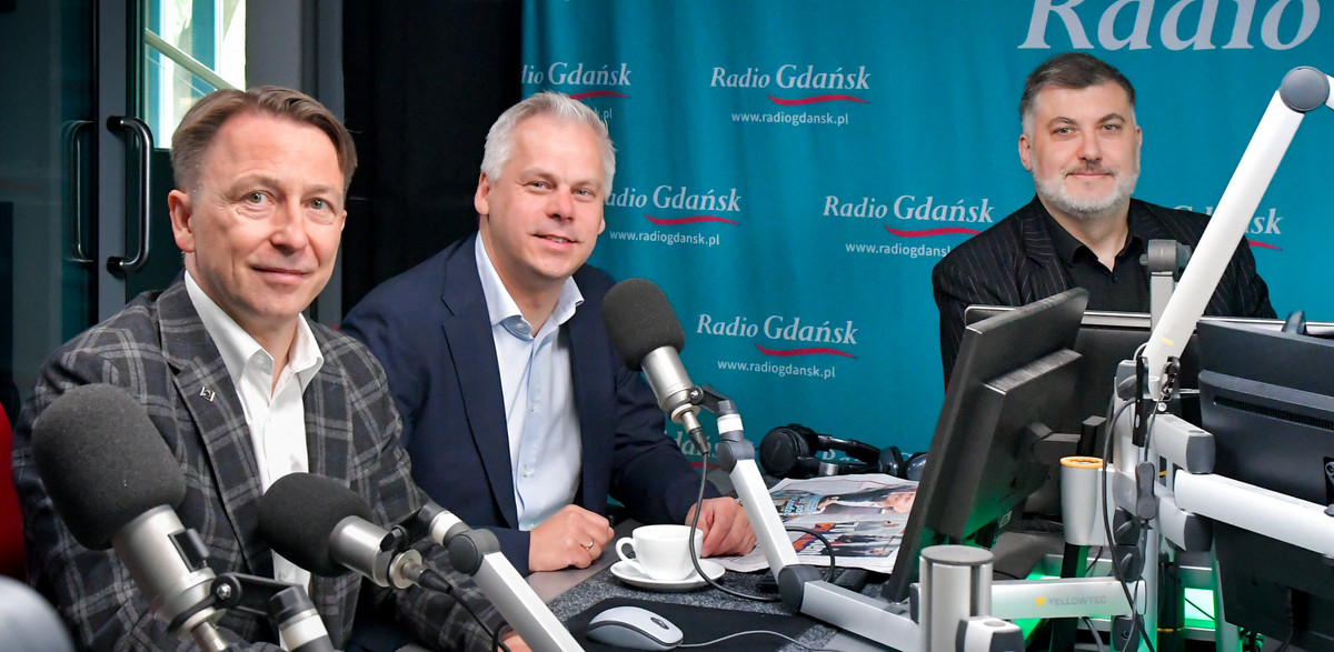 Patryk Gabriel, Karol Rabenda, Artur Dziambor (fot. Radio Gdańsk/Pola Malańska)