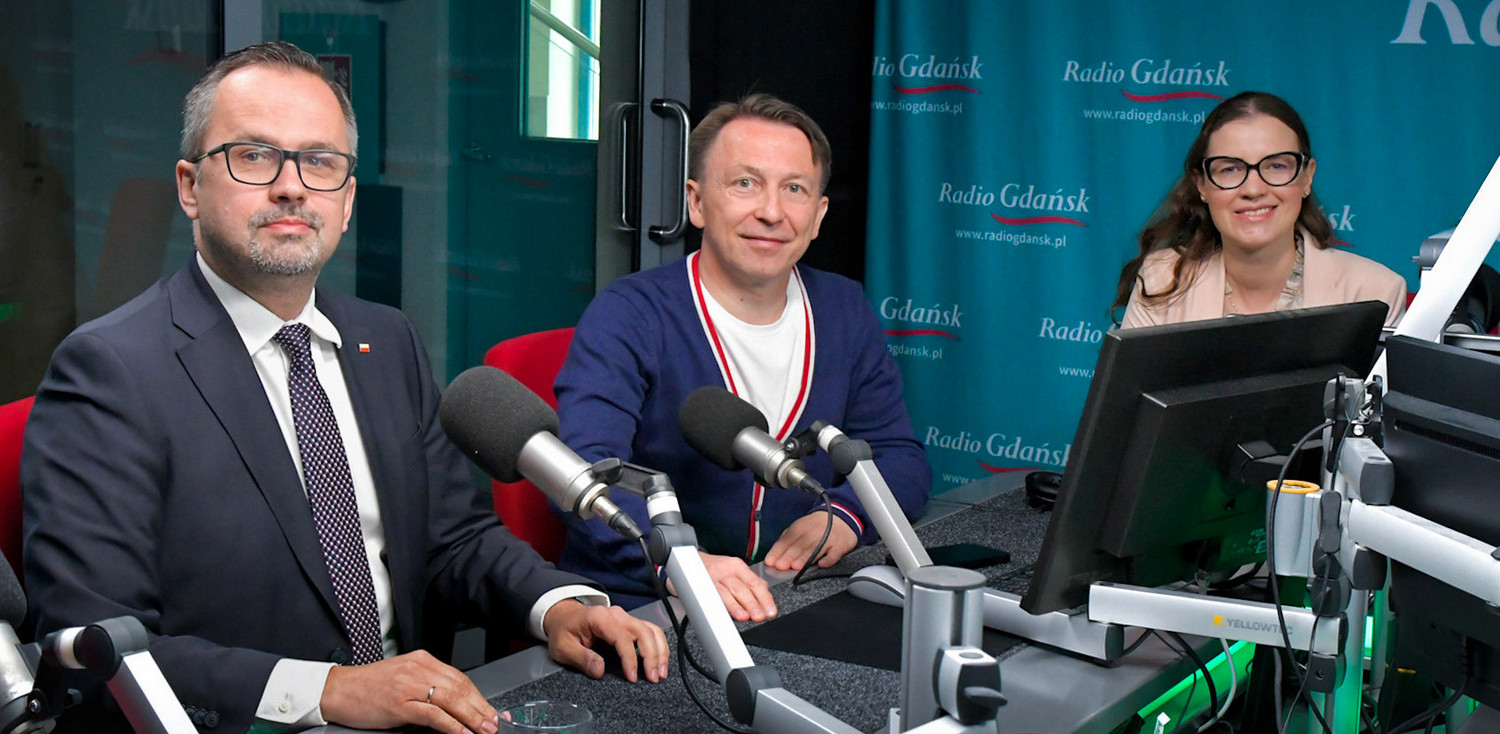 Marcin Horała, Patryk Gabriel, Wioleta Tomczak (fot. Radio Gdańsk/Pola Malańska)