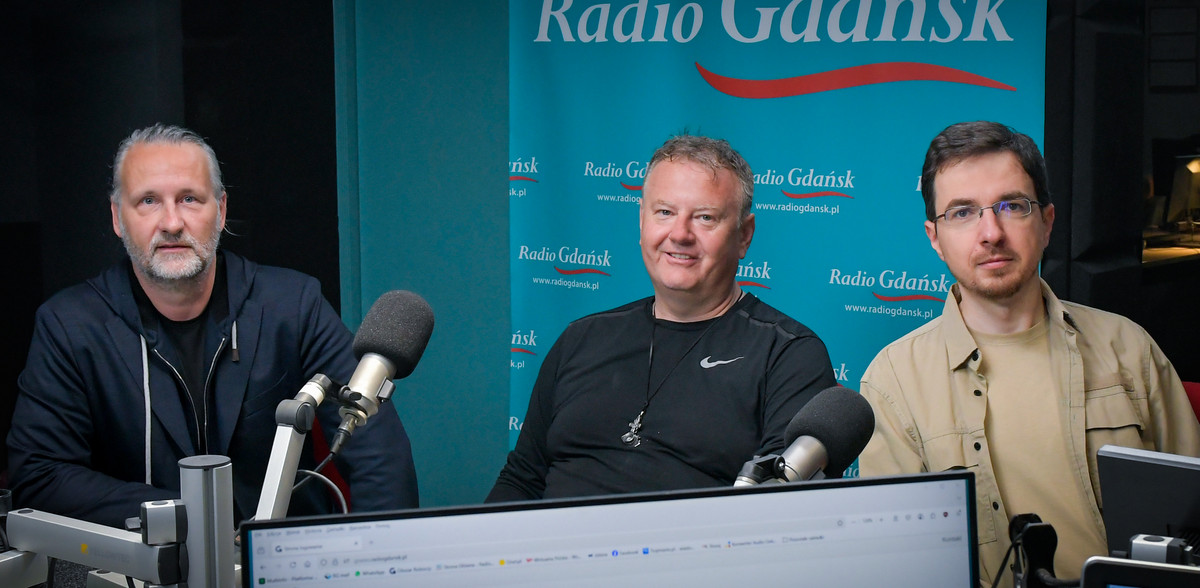 Michał Stankiewicz, Robert Kwiatek, Bartosz Cicharski (fot. Radio Gdańsk/Pola Malańska)