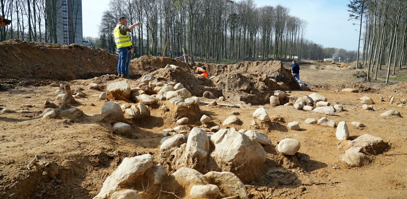 Wykopaliska archeologiczne na terenie budowy obwodnicy Witomina (fot. gdynia.pl)