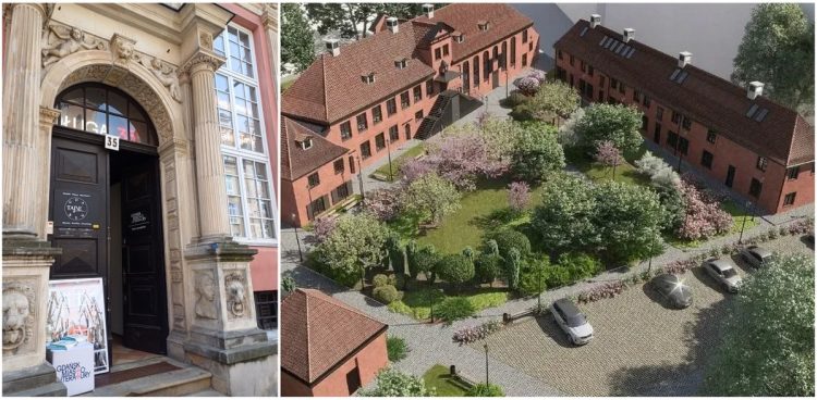 Tymczasowa i przyszła siedziba Domu Literatury (fot. Radio Gdańsk/Marzena Bakowska, UM Gdańsk)