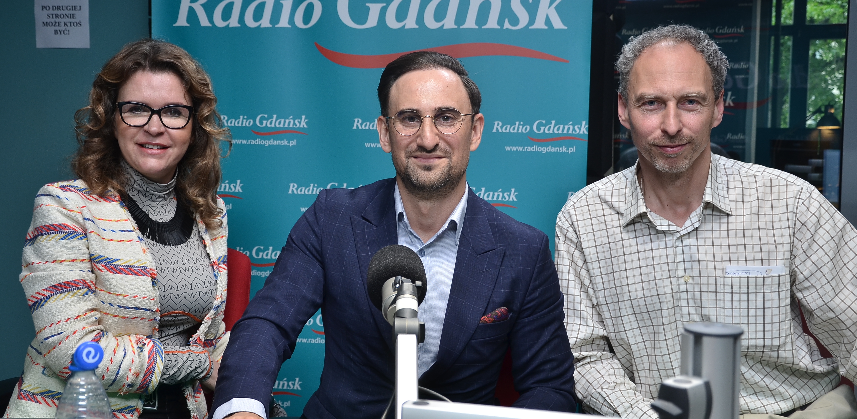 Dominika Czechowska, Cezary Maciołek i prof. Marcin Pasek (fot. Radio Gdańsk/Michał Pacześniak)