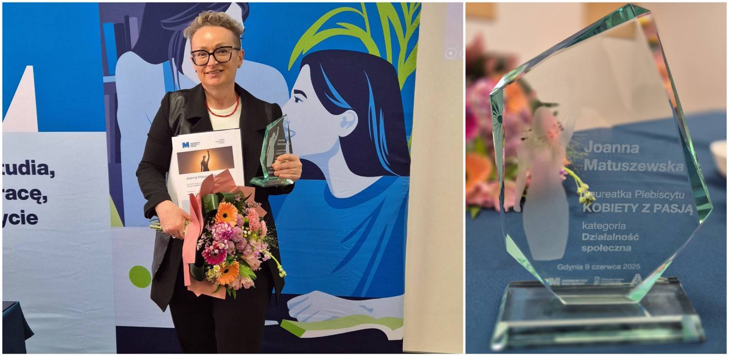 Joanna Matuszewska wyróżniona w plebiscycie "Kobieta z Pasją" (fot. Radio Gdańsk)