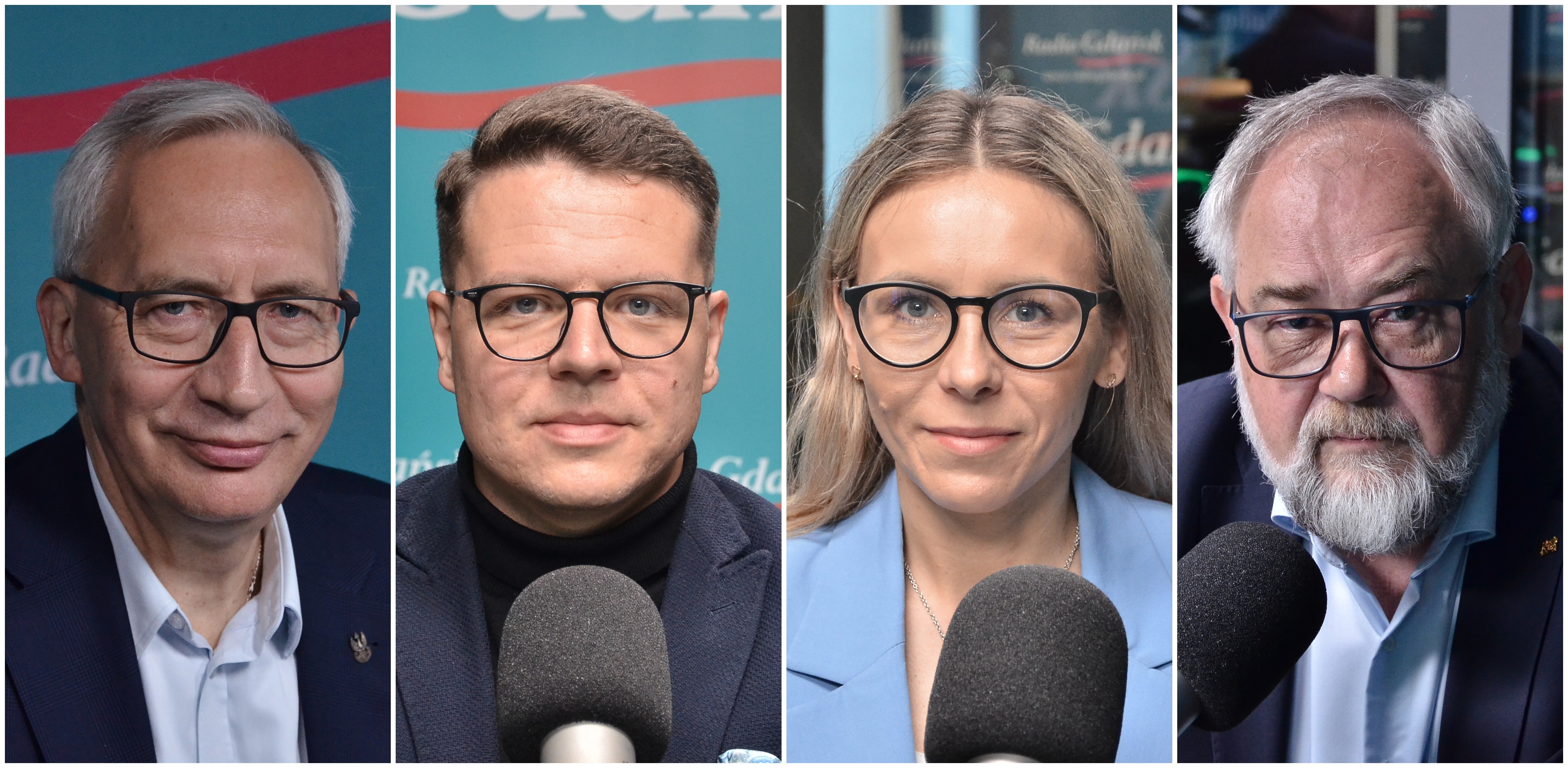 Kazimierz Smoliński, Krzysztof Szymański, Agnieszka Buczyńska i Piotr Adamowicz (fot. Radio Gdańsk/Michał Pacześniak)