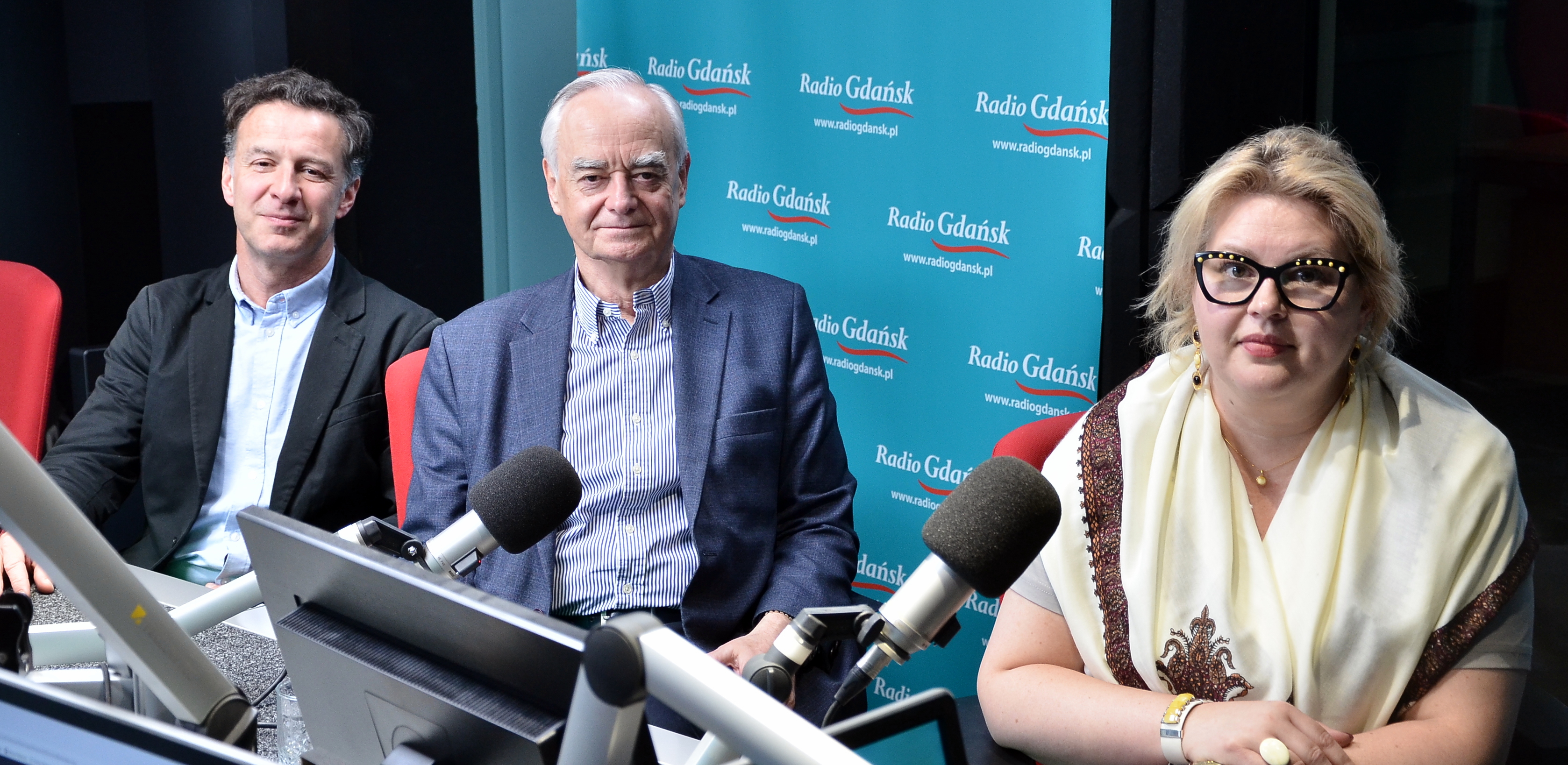 Krzysztof Król, Zbigniew Canowiecki i Aleksandra Harasiuk (fot. Radio Gdańsk/Adrian Kasprzycki)