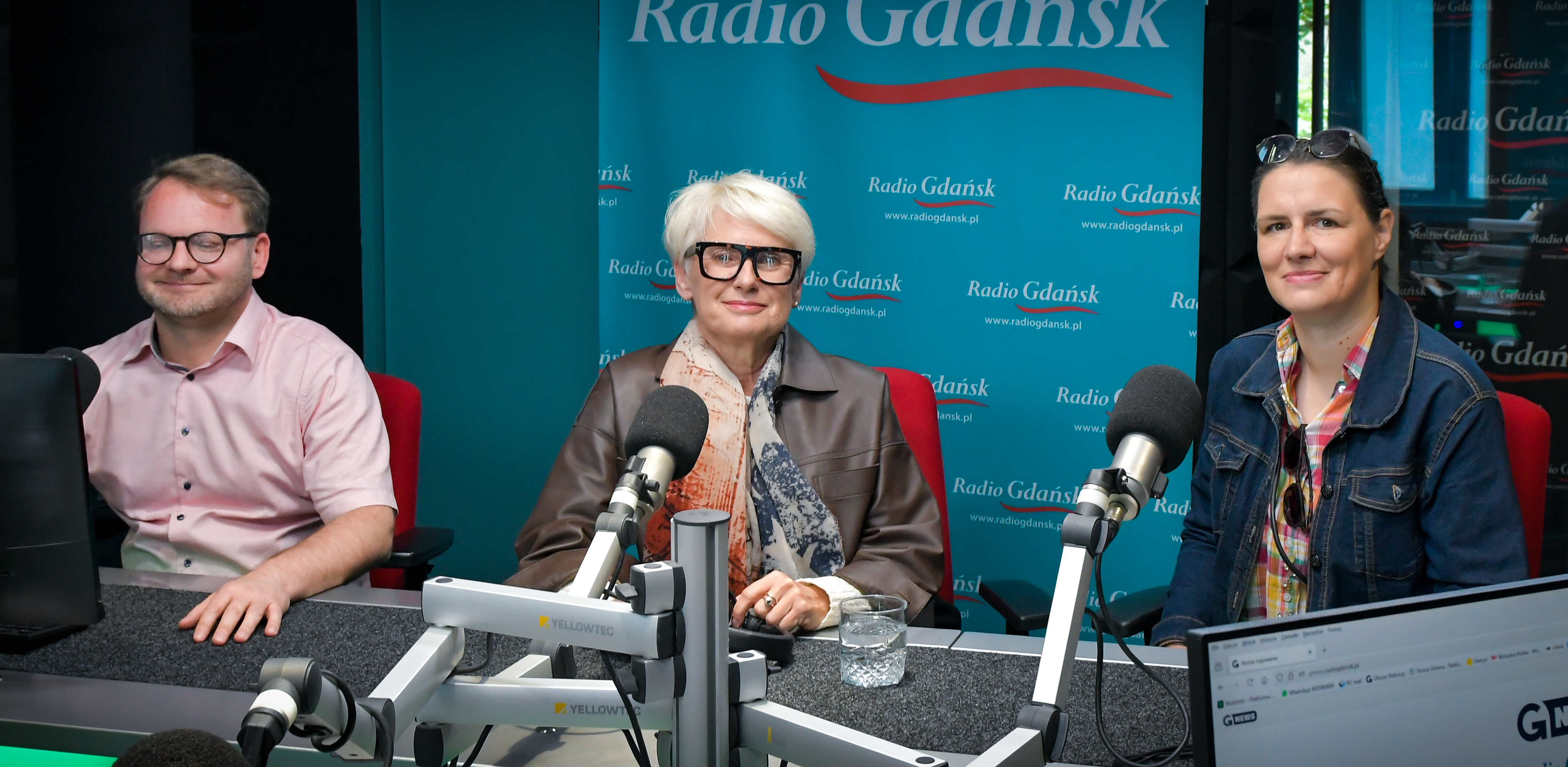 Michał Stąporek, Dorota Sobieniecka i Karolina Misztal (fot. Radio Gdańsk/Pola Malańska)