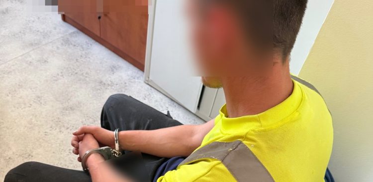 Podejrzany o rozbój w Kartuzach (fot. KPP w Kartuzach)