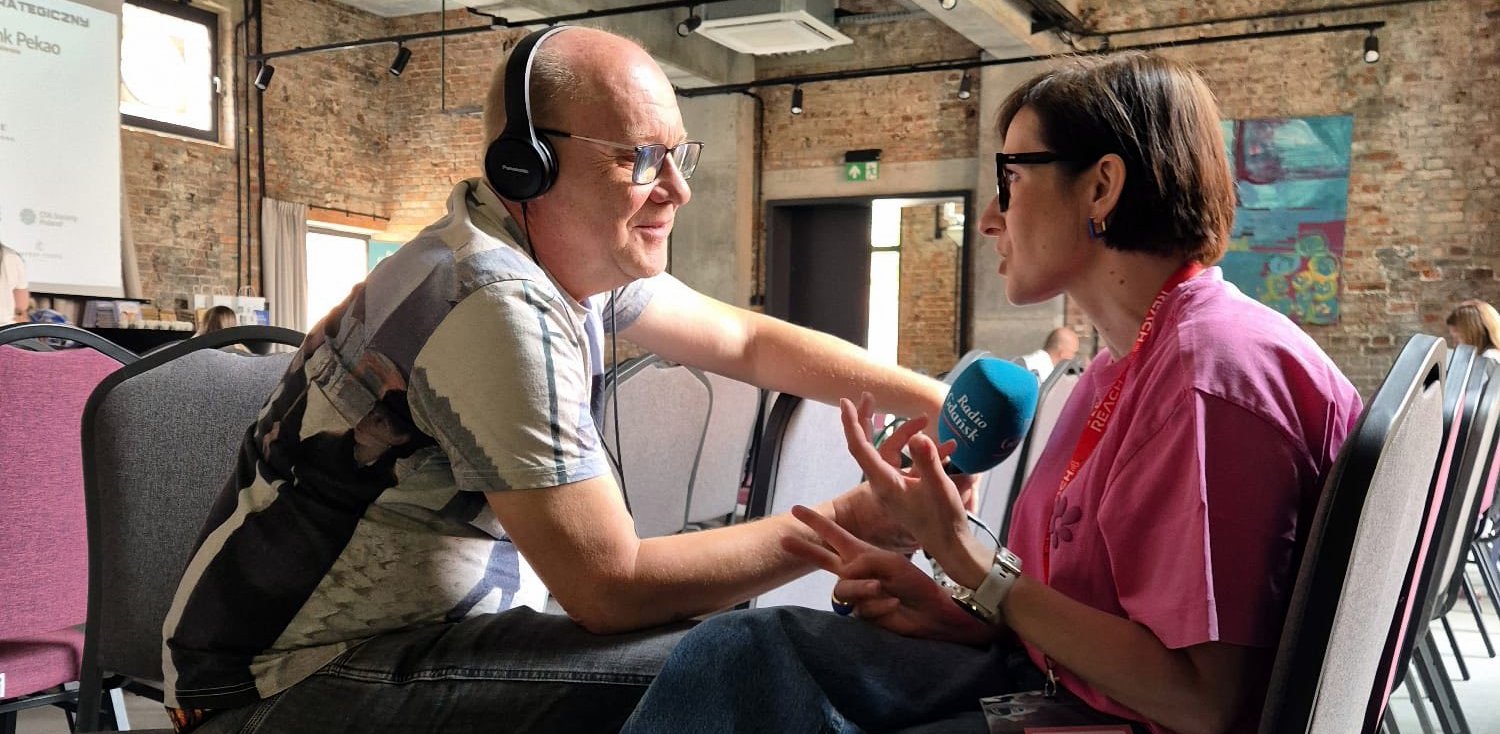 Włodek Raszkiewicz oraz Iza Kozakiewicz (fot. Trampki na Giełdzie)