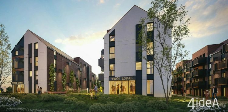 Wizualizacja budynków, które powstaną w ramach Społecznej Inicjatywy Mieszkaniowej (graf. 4idea Biuro Projektowe)
