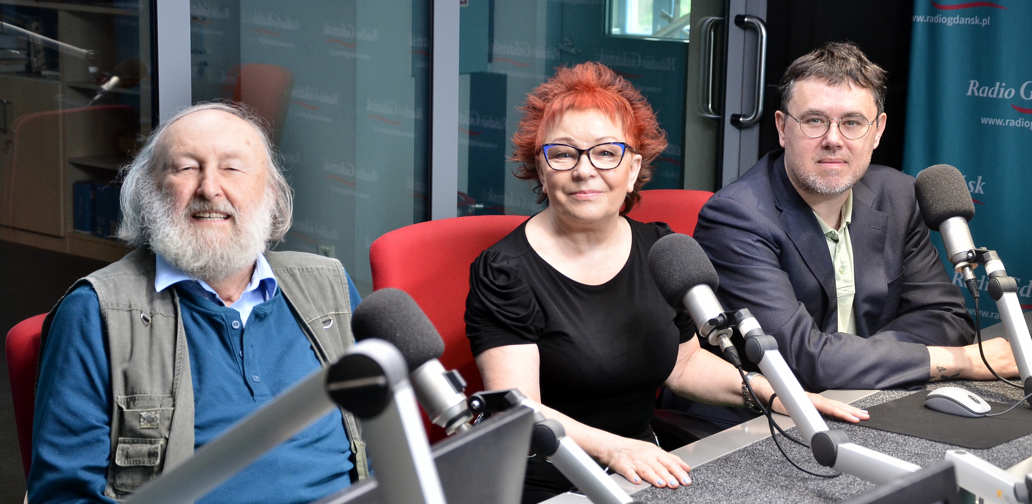 Tadeusz Woźniak, Ryszarda Wojciechowska i Piotr Beniuszys (fot. Radio Gdańsk/Adrian Kasprzycki)