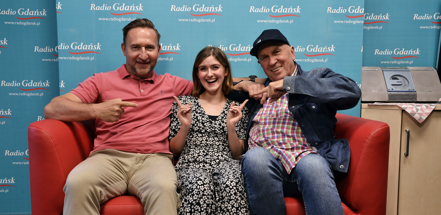 Tomasz Galiński, Zosia Sławińska, Wojciech Korzeniewski (fot. Radio Gdańsk/Piotr Puchalski)