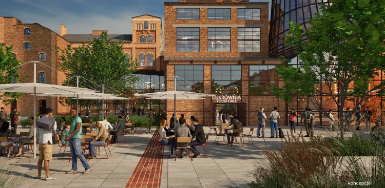 Wizualizacja terenu cukrowni po rewitalizacji (Graf. mat. pras.)