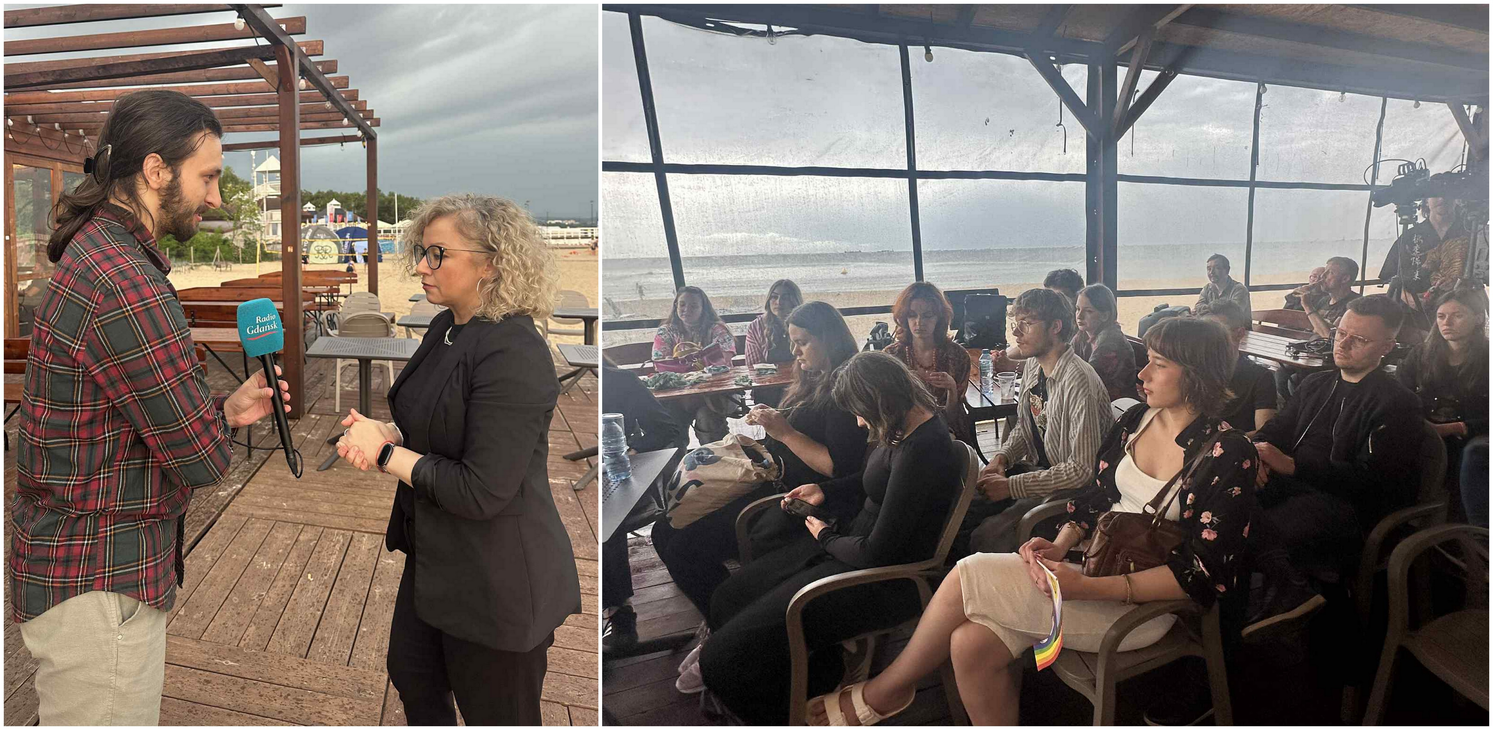 Po lewej: Ministra ds. Równości Katarzyna Kotula (fot. Radio Gdańsk/Oskar Bąk)