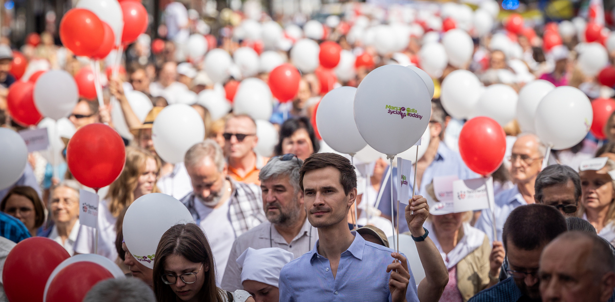 Jedna z poprzednich edycji Marszu Dla Życia i Rodziny (fot. KFP/Krzysztof Mystkowski)
