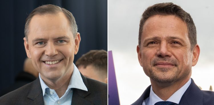 Karol Nawrocki, Rafał Trzaskowski (Fot. KFP/Paweł Marcinko ; Anna Rezulak)