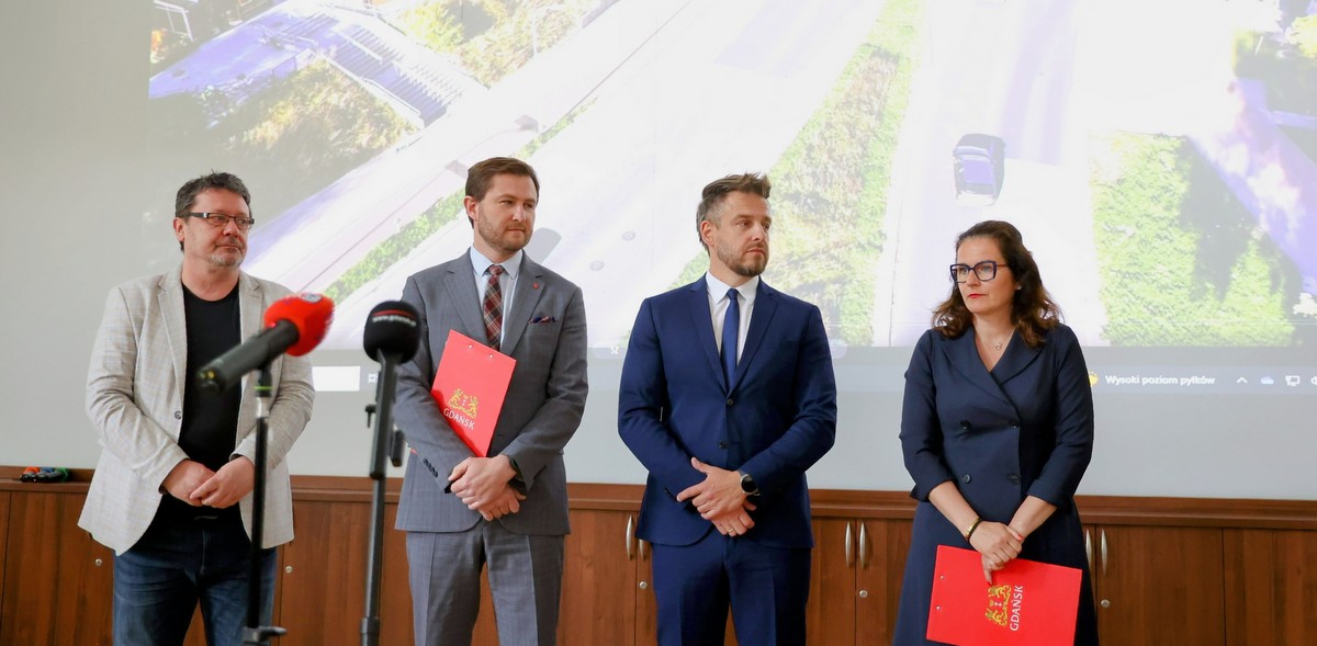 Ogłoszenie przetargu na trasę tramwajową Gdańsk Południe - Wrzeszcz (fot. UM Gdańsk/gdansk.pl/D. Paszliński)