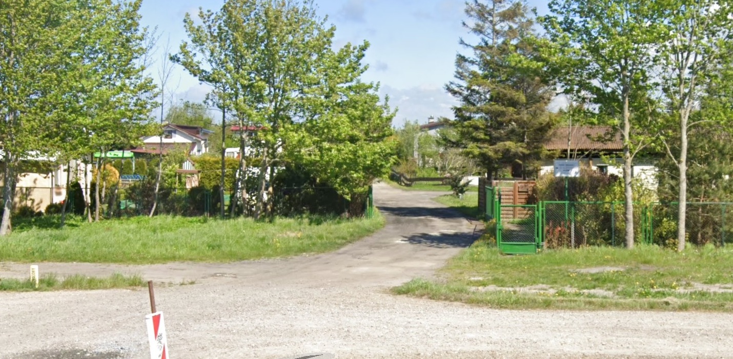 Ogródki działkowe w Łebie (Fot. Google Street View)