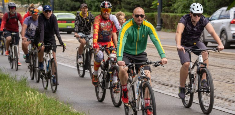 Wielki Przejazd Rowerowy na ulicach Gdańska. 09.06.2024 (fot. Paweł Marcinko / KFP)